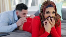 Hijab wearing hoe gets dominated by stepbro