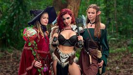 Porno D&D World wrath-rage rage Fox, Diana Rider and ArinaFox in Fuck-A-Thon Adventure