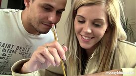 Teenager Cindy getting plumbed